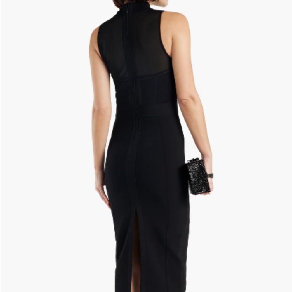 Elegant Black Midi Dress